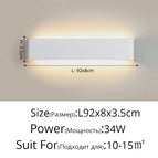 Blanc L92x8cm 34W / Blanc froid (5 500-7 000 K).