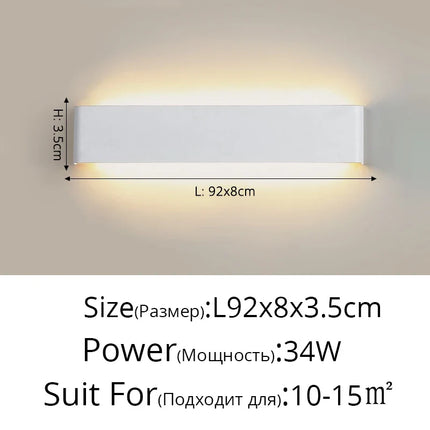 Lampe de chevet LED carrée en aluminium pour hôtel — LZ4X9T1
