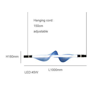 Lustre LED tendance en acrylique design moderne 2024 — LZ7QX9