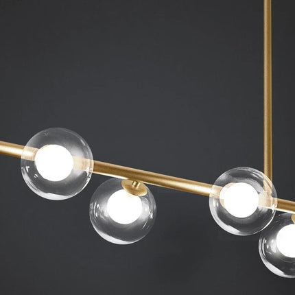 Lustre LED moderne avec billes en verre style nordique — LZ4P7XQ