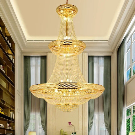 Lustre LED en cristal pour hall d'entrée luxueux — LZ4X9P2