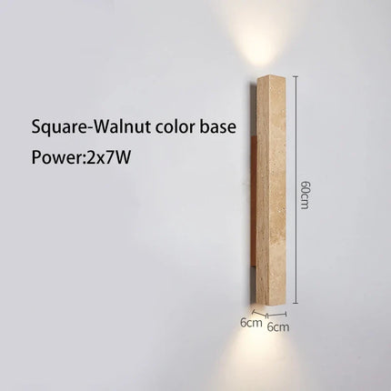 Applique murale LED longue en pierre naturelle — LZ4X9JQ