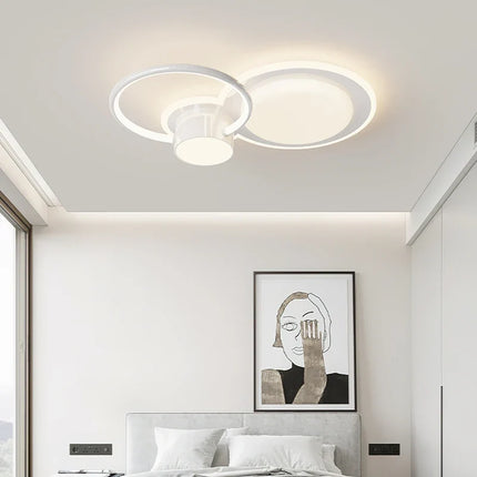 Plafonnier LED intérieur design avec anneau créatif décoratif — LZ4X9P