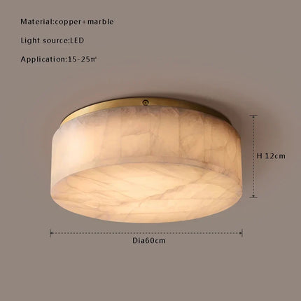 Plafonnier LED haut de gamme en marbre naturel design moderne — LZ4T9XQ