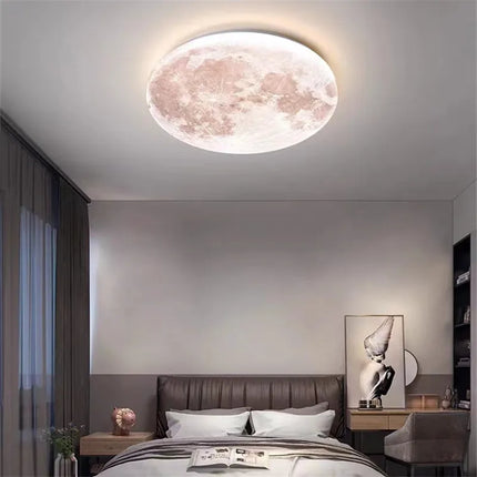 Plafonnier créatif en forme de lune pour ambiance romantique en chambre — LZ4G7X2