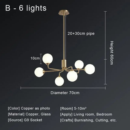 Lustre suspension LED au design nordique moderne — LZ4P9X