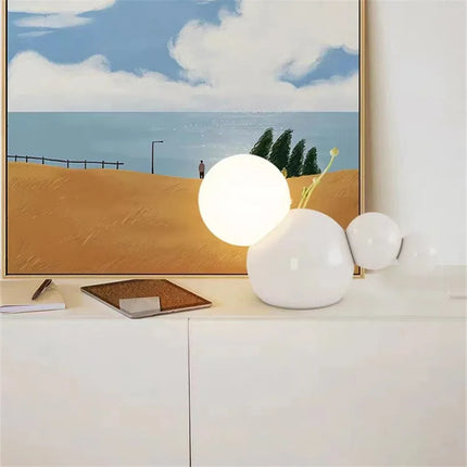 Lampe de chevet ronde en verre pour intérieur décoratif — LZ4X9T