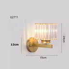 Lampe murale / Lumière chaude / Cadre noir