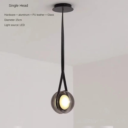 Lustre créatif en verre style yoyo pour décoration intérieure moderne — LZ4P9XQ