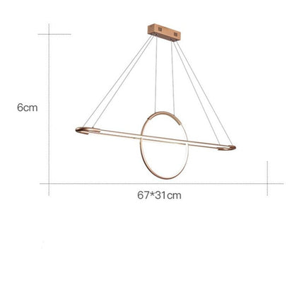 Lustre suspension LED avec anneau lumineux Nefta — LZ4P9XQ