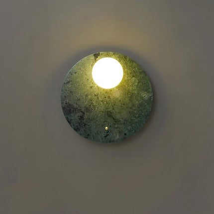 Applique murale LED marbre vert pour salon et couloir nordique — LZ4X9T2