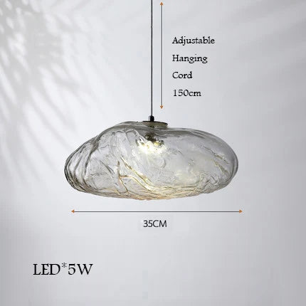 Lustre en verre design nuage décoratif pour intérieur de villa — LZ4X9M2