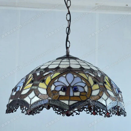 Lustre suspension vintage en verre style européen pour café bar — LZ4X7J