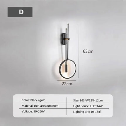 Applique murale LED au design moderne pour décoration intérieure élégante — LZ4X9P