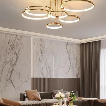 Lustre moderne en anneau pour intérieur élégant — LZ4X9P2