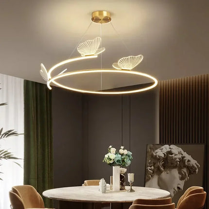 Lustre papillon au design créatif pour décoration intérieure — LZ7XQ2