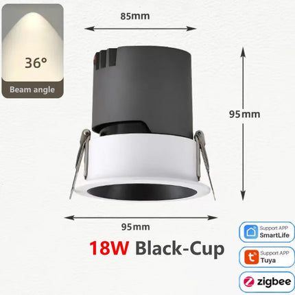 Spot LED COB Zigbee dimmable en aluminium — LZ4X9Q2