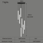 7 lights / white light