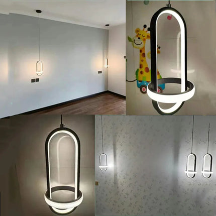 Suspension LED noire pour salle à manger et cuisine — LZ4X9B2