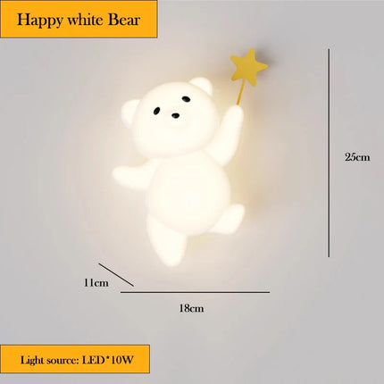 Applique murale LED lapin et radis pour chambre enfant — LZ4X9QJ