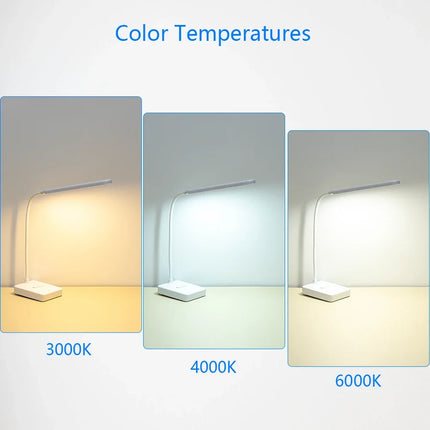 Lampe de bureau LED tactile à gradation avec port USB et protection des yeux — LZ4X9P2Q