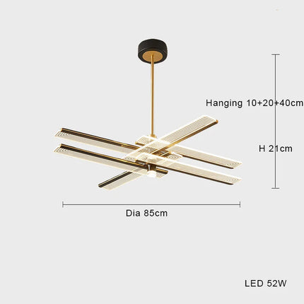 Suspension LED minimaliste au design postmoderne créatif — LZ4X9T2