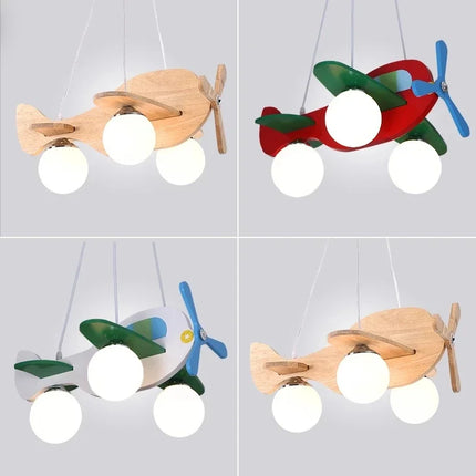 Suspension bois avion pour chambre enfant — LZ4X9M