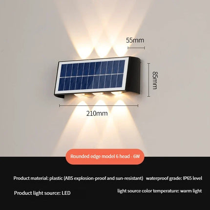Applique murale LED solaire étanche pour extérieur jardin et rue — LZ5T9Q2