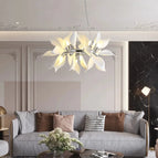 B-D80cm / Corps de lampe doré / Blanc chaud3000K