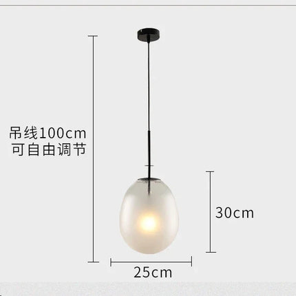 suspension en verre design pour décoration intérieure moderne