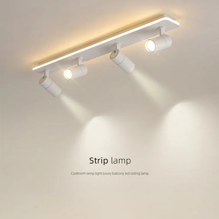 Lustre LED à bandes acryliques avec spots intégrés noir — LZ4P9X