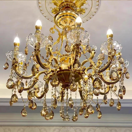 Lustre suspendu en cristal avec éclairage LED moderne — LZ4X9T