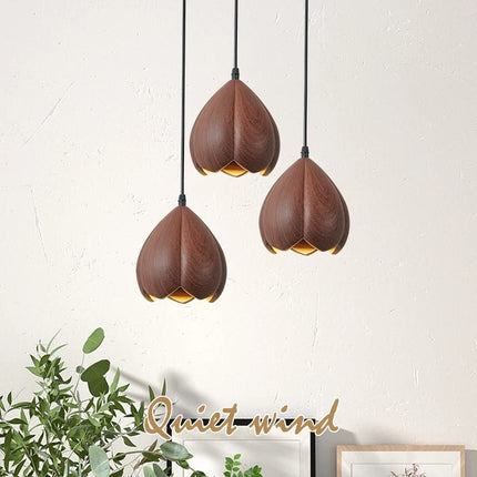 Suspension moderne en bois de noyer fait main pour décoration intérieure — LZ4D7XQ