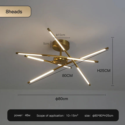 Lustre LED en forme de bâton pour décoration intérieure — LZ4X9P