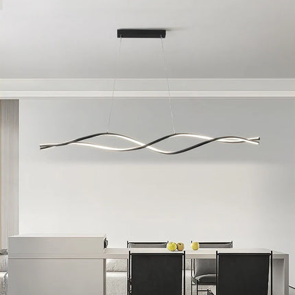 Lustre LED nordique moderne à design torsadé atmosphérique — LZ4X9P