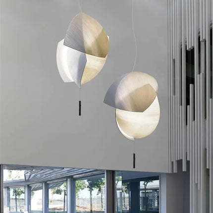 Suspension en tissu fait main style wabi sabi pour éclairage intérieur — LZ4G7XQ