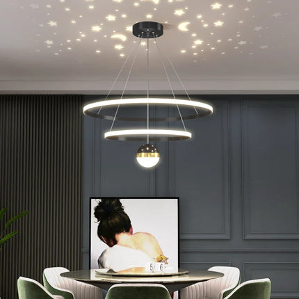 Suspension ronde LED pour décoration moderne — LZ4X9P2