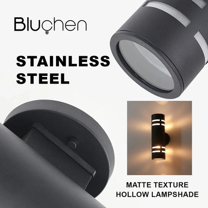 Applique murale LED étanche en inox au design moderne pour extérieur — LZ4X9P2