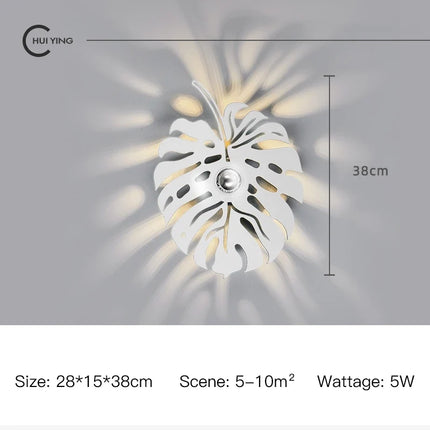 Applique murale LED nordique en fer pour intérieur élégant — LZ4X9P2