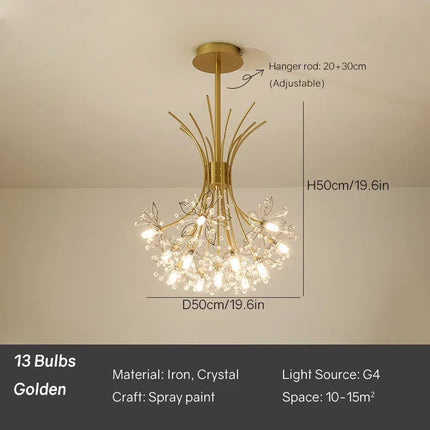 Suspension plafonnier design pissenlit pour salon et salle à manger — LZ4Q7N2
