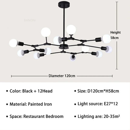 Lustre suspension moderne en forme d'arbre pour intérieur — LZ4Q9T1