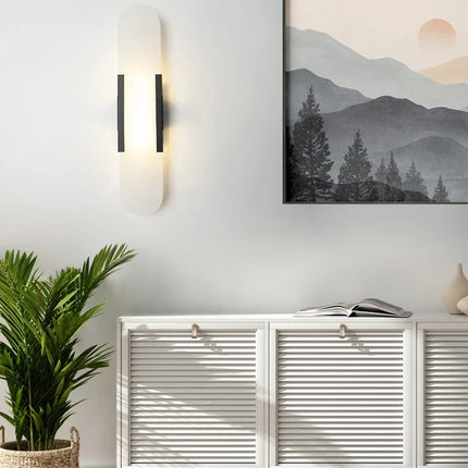 Applique murale design en cuivre et marbre naturel pour intérieur — LZ4X9J