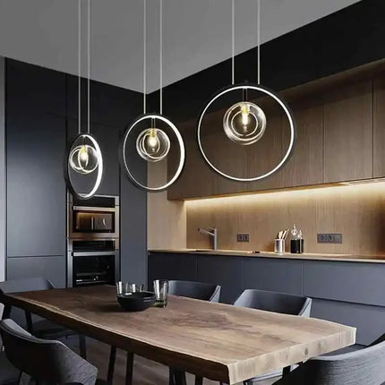 Suspension en verre à bulles au design moderne pour restaurant — LZ7XQ2