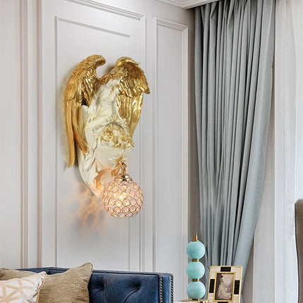 Applique murale décorative ange rétro pour salon et restaurant — LZ4X9Q2
