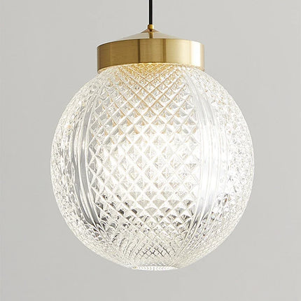 Suspension moderne en cuivre avec cordon en verre réglable — LZ4X9T2