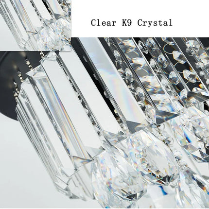 Lustre LED dimmable en cristal style américain luxueux — LZ4P9XQ