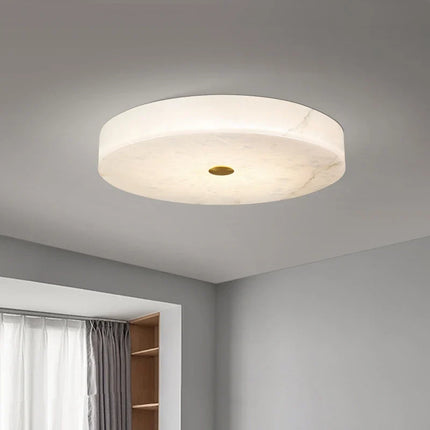 Plafonnier circulaire en marbre style nordique luxe — LZ4X9P2