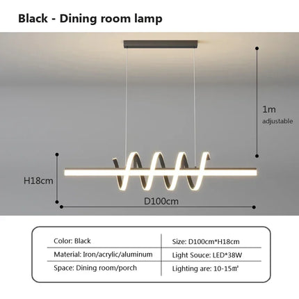 Suspension LED moderne pour éclairage intérieur élégant — LZ4X9P