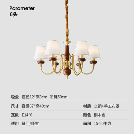 Lustre en cuivre pour éclairage intérieur moderne et élégant — LZ4P9XQ