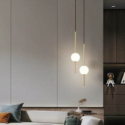 Suspension LED en laiton avec cordon réglable design moderne — LZ4XJ9
